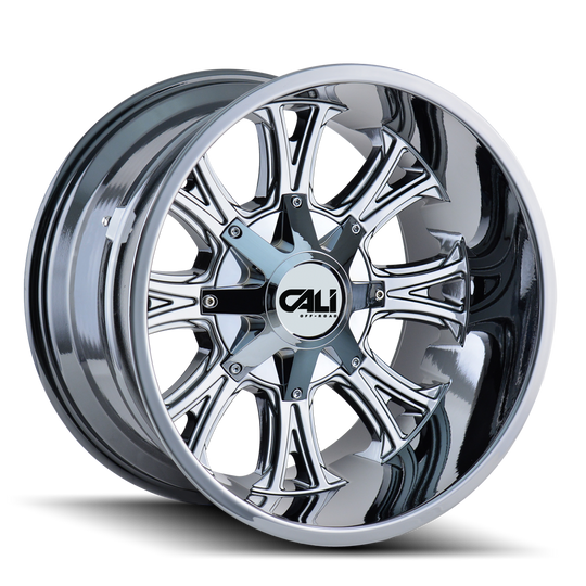 9101-2178C - Cali Off-Road Americana 20X10 8X180 /  ET -25mm Chrome - Cali Off-Road Wheels Canada