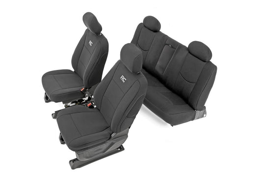 91025 Seat Covers - FR 40/20/40 & Rear - Chevy/GMC 1500 (14-18) Rough Country Canada