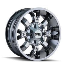 Charger l'image dans la galerie, 9104-2976C - Cali Off-Road Dirty 20X9 8X165.1 / 8X170 ET 0mm Chrome - Cali Off-Road Wheels Canada