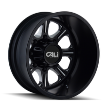 Load image into Gallery viewer, 9105-22881BR116 - Cali Off-Road Brutal 22X8.25 8X165.1 -180mm Rear Black With Milled Spokes - Cali Off-Road Wheels Canada