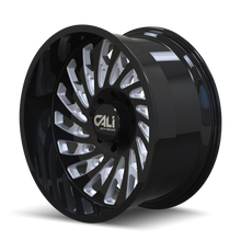 Charger l&#39;image dans la galerie, 9108-2178BM - Cali Off-Road Switchback 20X10 8X180 -25mm Black And Milled - Cali Off-Road Wheels Canada