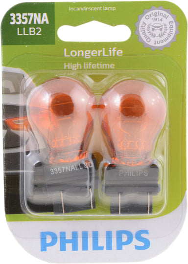3357NALLB2 Philips LongerLife Miniature 3357NALL - LongerLife - Twin Blister Pack Philips Bulbs
