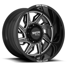 Load image into Gallery viewer, MO99721268344NL - Moto Metal MO997 Hurricane 20X12 6X139.7 ET -44mm Gloss Black Milled - Left Directional - Moto Metal Wheels Canada