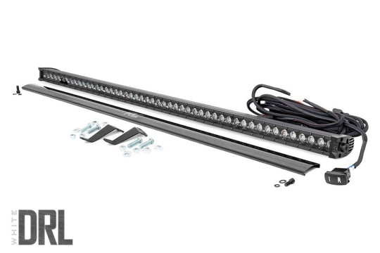 92019 LED Light - Cage Mount - 50" Black Single Row - White DRL - Honda Pioneer 1000 (16-22) Rough Country Canada