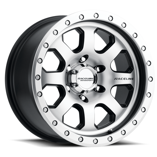 929M-79050-12 - Raceline 929M AVENGER 17X9 5X127 -12mm Satin Black Machined Face - Raceline Wheels Canada