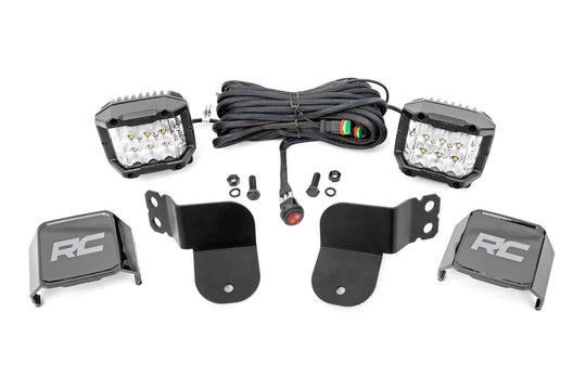 93023 LED Light - Cage Mount - 3" OSRAM - Wide Angle - Polaris General (16-22)/General 4 (17-22) Rough Country Canada