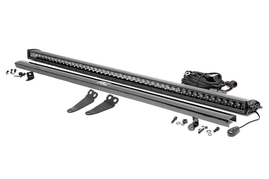 93034 LED Light - Lower Windshield - 50" Black Single Row - Polaris General (19-22) Rough Country Canada