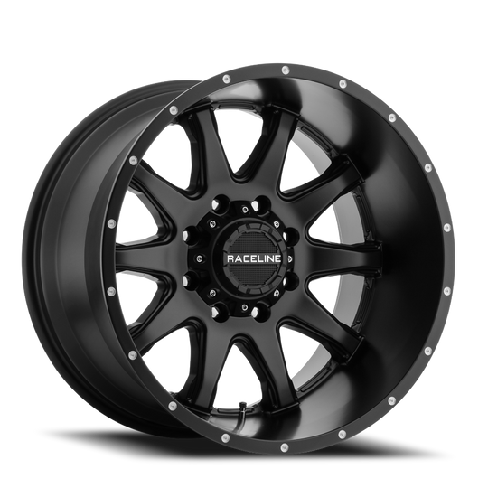 930B-89088+18 - Raceline Shift 930B 18X9 8X180 18mm Satin Black - Raceline Wheels Canada