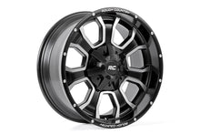 Charger l'image dans la galerie, 93209012 - Rough Country 93 Series 20X9 6X139.7 / 6X135 0mm Machined Black - Rough Country Wheels Canada