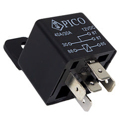 934-11 Multi-Purpose Relay Pico 12V DC 40/30A DPST Mini Relay Without Resistor/Diode Pico Wiring