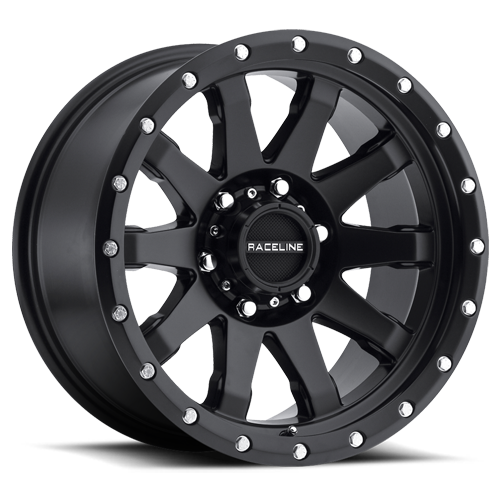 934B-78560+18 - Raceline Clutch 934B 17X8.5 6X139.7 18mm Black - Raceline Wheels Canada