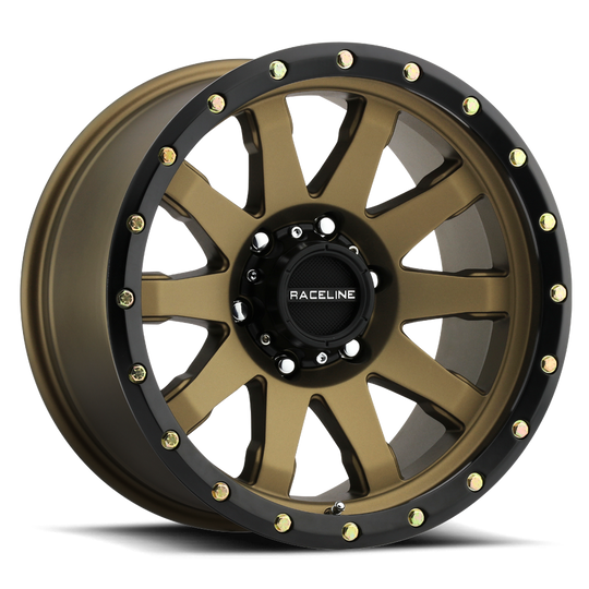 934BZ-78565-00 - Raceline 934BZ CLUTCH 17X8.5 6X135 0mm Matte Bronze - Raceline Wheels Canada