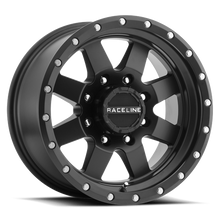 Load image into Gallery viewer, 935B-79080-00 - Raceline Defender 935B 17X9 8X165.1 0mm Satin Black - Raceline Wheels Canada