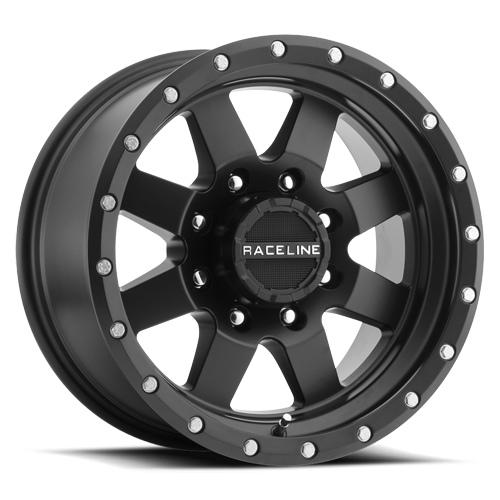 935B-79081-00 - Raceline Defender 935B 17X9 8X170 0mm Satin Black - Raceline Wheels Canada