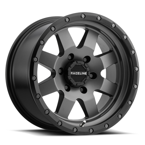 935G-29065+18 - Raceline Defender 935G 20X9 6X135 18mm Gunmetal Gray - Raceline Wheels Canada