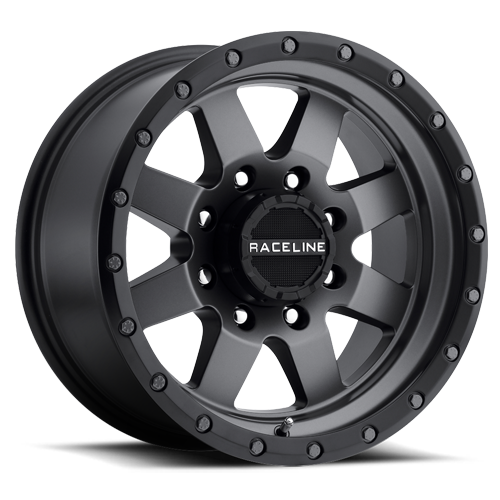 935G-89081+18 - Raceline Defender 935G 18X9 8X170 18mm Gunmetal Gray - Raceline Wheels Canada