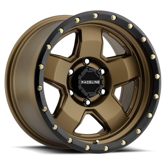 937BZ-79050-00 - Raceline 937BZ COMBAT 17X9 5X127 0mm Matte Bronze - Raceline Wheels Canada