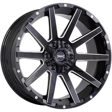 Load image into Gallery viewer, RUF4820003 - Ruffino Sinner 20X9 6X135 / 6X139.7 0mm Gloss Black - Milled Edge - Ruffino Wheels Canada