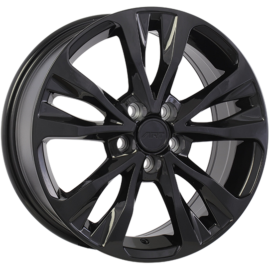 R12616002 - ART Replica 126 16X6.5 5X100 ET 40mm Gloss Black - ART Replica Wheels Canada