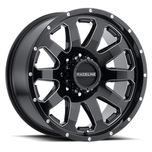 Load image into Gallery viewer, 938M-29050-12 - Raceline 938M ENFORCER 20X9 5X127 -12mm Gloss Black - Raceline Wheels Canada