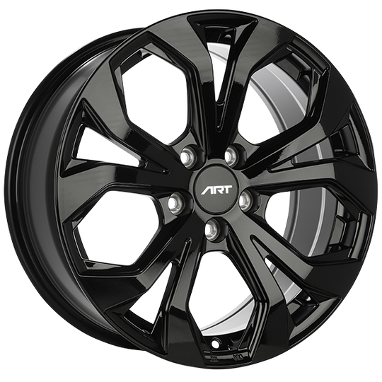 R18318002 - ART Replica 183 18X8 5X114.3 ET 40mm Gloss Black - ART Replica Wheels Canada