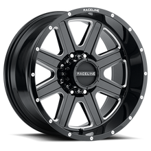 Load image into Gallery viewer, 940M-79080-12 - Raceline Hostage 940M 17X9 8X165.1 -12mm Milled Gloss Black - Raceline Wheels Canada