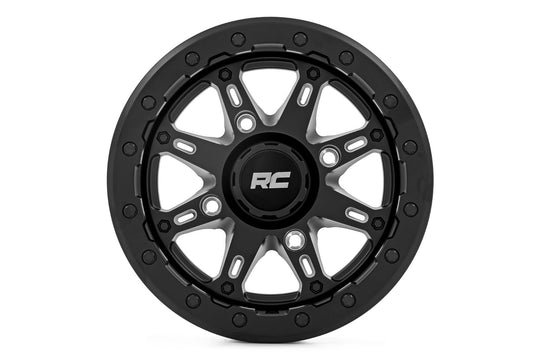 94140733 - Rough Country 94 Series UTV Wheel 14X7 4X137 10mm Matte Black - Rough Country Wheels Canada
