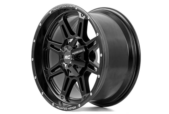 94201010 - Rough Country 94 Series 20X10 8X165.1 -18mm Matte Black - Rough Country Wheels Canada