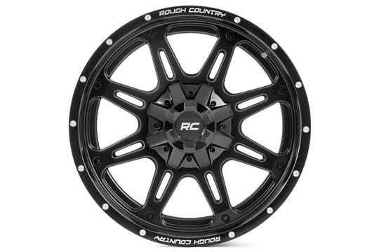 94201011 - Rough Country 94 Series 20X10 8X170 -18mm Matte Black - Rough Country Wheels Canada
