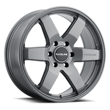 Load image into Gallery viewer, 942GS-88021+35 - Raceline Addict 942GS 18X8 5X110 35mm Greystone Gray - Raceline Wheels Canada