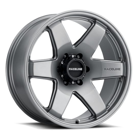 942GS-79065-00 - Raceline 942GS ADDICT 17X9 6X135 0mm Satin Gray - Raceline Wheels Canada