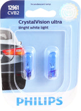 Load image into Gallery viewer, 12961CVB2 Philips CrystalVision ultra miniature 12961 - CrystalVision Ultra - Twin Blister Pack Philips Bulbs