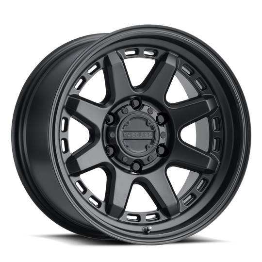947B-58060-24 - Raceline Scout 947B 15X8 6X139.7 -24mm Satin Black - Raceline Wheels Canada