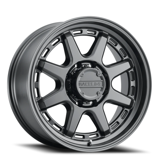 947B-68081-06 - Raceline Scout 947B 16X8 8X170 -6mm Satin Black - Raceline Wheels Canada