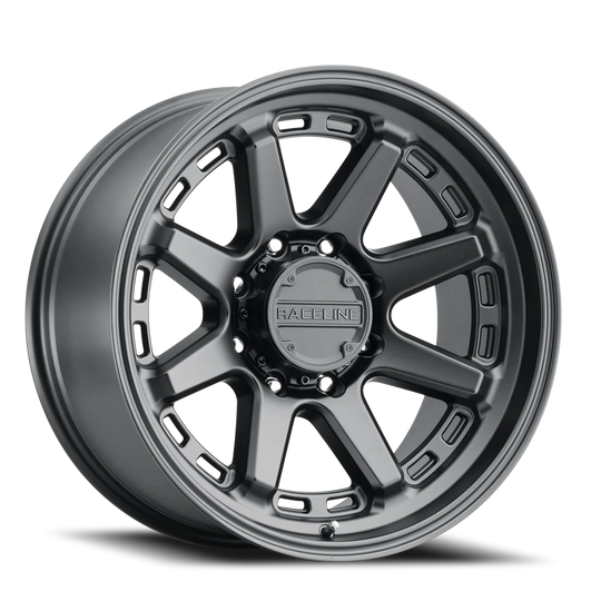 947B-79081+18 - Raceline Scout 947B 17X9 8X170 18mm Satin Black - Raceline Wheels Canada