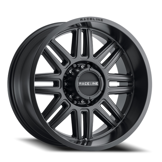 948B-89055-12 - Raceline Split 948B 18X9 5X139.7 -12mm Satin Black - Raceline Wheels Canada