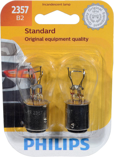 2357B2 Philips Standard Miniature 2357 - Standard - Twin Blister Pack Philips Bulbs