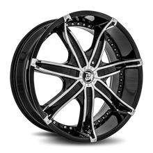Charger l'image dans la galerie, DNA-241BLNK1273B - Diablo DNA 24X10 Blank 12mm Gloss Black - Diablo Wheels Canada