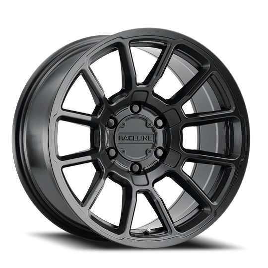 950B-29050-00 - Raceline Gauge 950B 20X9 5X127 0mm Satin Black - Raceline Wheels Canada