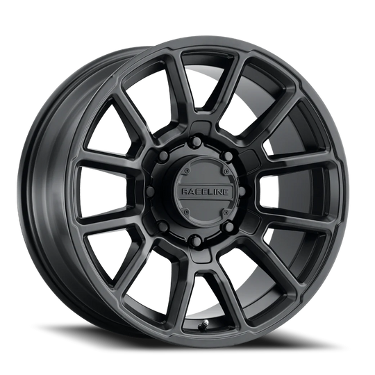 950B-29080-00 - Raceline Gauge 950B 20X9 8X165.1 0mm Satin Black - Raceline Wheels Canada