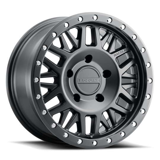 951B-78550-00 - Raceline 951B RYNO 17X8.5 5X127 0mm Satin Black - Raceline Wheels Canada