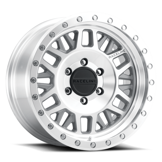 951MC-89051+18 - Raceline Ryno 951MC 18X9 5X150 18mm Machined Silver - Raceline Wheels Canada