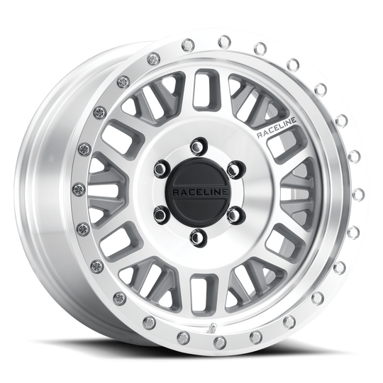 951MC-79080-12 - Raceline 951MC RYNO 17X9 8X165.1 -12mm Machined Finish - Raceline Wheels Canada