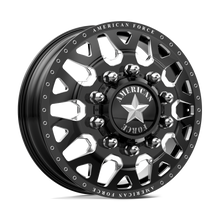 Load image into Gallery viewer, AFDEF91225-5-21 - American Force AFW Quake 24X8.25 10X225 mm Gloss Black Mill-Mach - American Force Wheels Canada