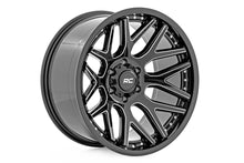 Charger l'image dans la galerie, 95201006M - Rough Country 95 Series 20X10 8X180 -19mm Gloss Black Machined - Rough Country Wheels Canada