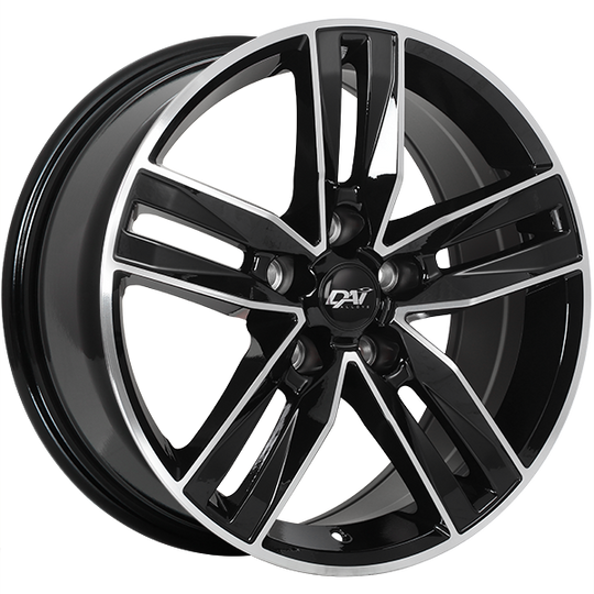 DW9017022 - DAI Wheels Prime 17X7.0 5x120 42mm Gloss Black - Machined Face - DAI Wheels Wheels Canada