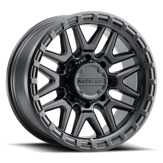 953B-78562-00 - Raceline 953B KRANK 17X8.5 6X120 0mm Satin Black - Raceline Wheels Canada