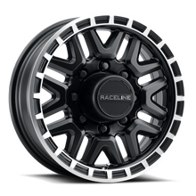 Charger l'image dans la galerie, 953BM-56060 - Raceline 953BM KRANK 15X6 6X139.7 0mm Satin Black - Raceline Wheels Canada