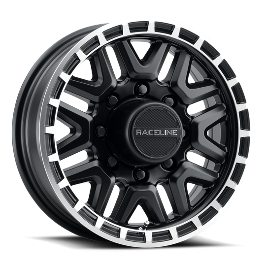 953BM-55012 - Raceline 953BM KRANK 15X5 5X114.3 0mm Satin Black - Raceline Wheels Canada