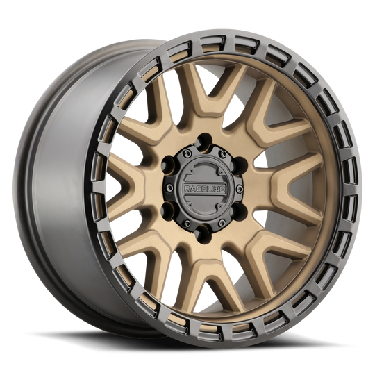 953BZ-89065+18 - Raceline 953BZ Krank 18X9 6X135 18mm Bronze - Raceline Wheels Canada